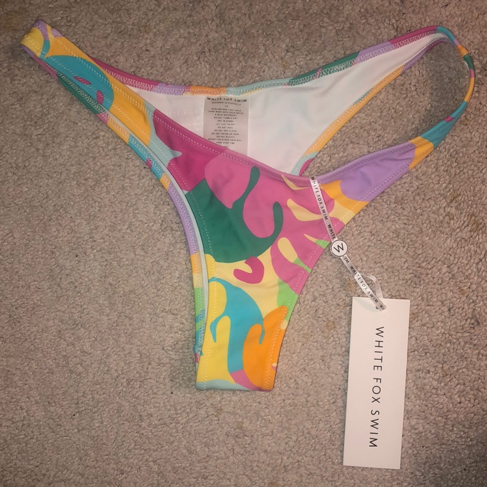 NWT White Fox Swim Belmont Bottoms Cannes